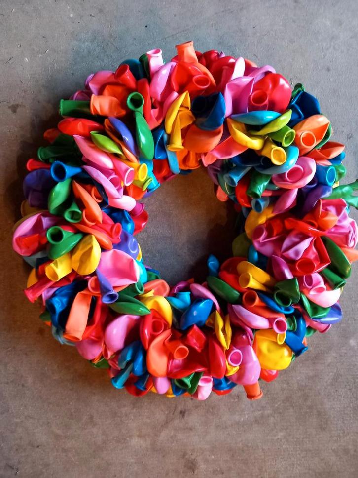 Ballonnen krans ballonnenkrans verjaardag feest, Huis en Inrichting, Woonaccessoires | Kransen, Nieuw, Ophalen of Verzenden