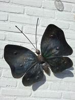 Metalen deco vlinder, Tuin en Terras, Tuinwanddecoratie, Ophalen, Zo goed als nieuw