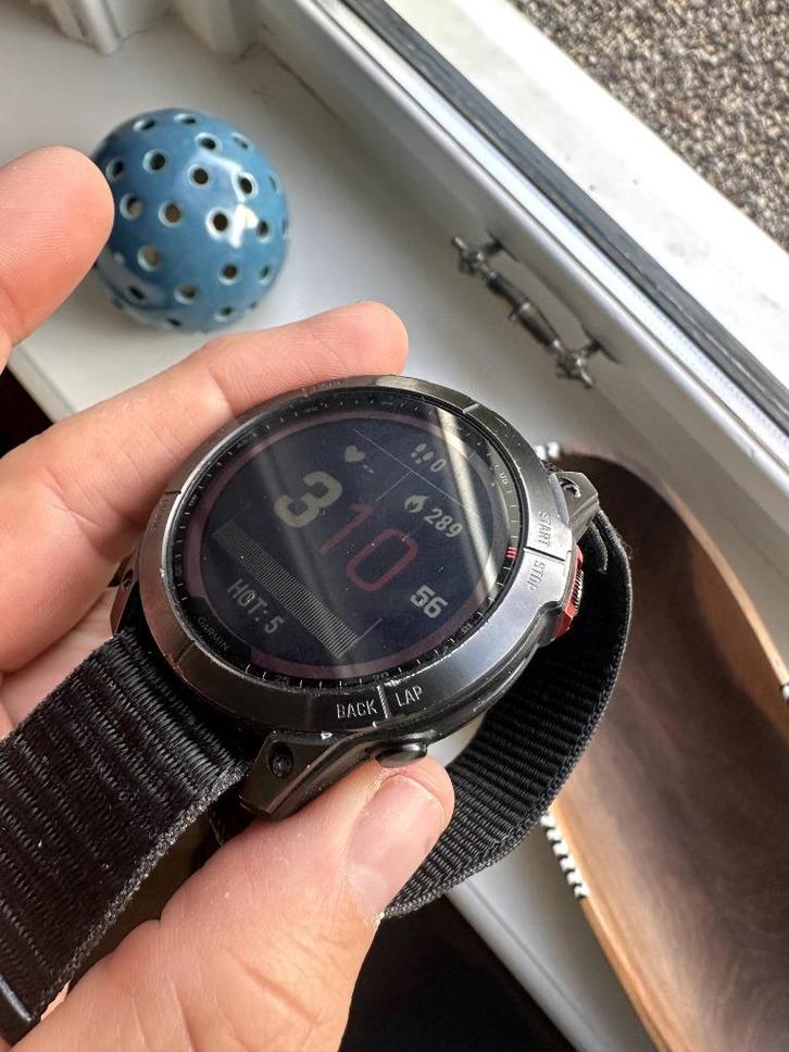 Garmin fenix 7x Solar Zwart, Sieraden, Tassen en Uiterlijk, Sporthorloges, Zo goed als nieuw, Zwart, Afstand, Calorieverbanding