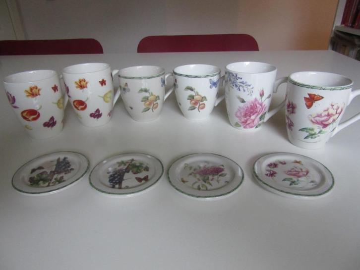 Janneke Brinkman  - 6 Senseo-Mokjes 'divers'' nieuwstaat, Huis en Inrichting, Keuken | Servies, Zo goed als nieuw, Kop(pen) en/of Schotel(s)