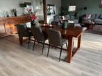 Teak tafel, Huis en Inrichting, Tafels | Eettafels, Gebruikt, Teakhout, 200 cm of meer, Vijf personen of meer