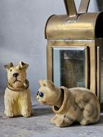 Vinttige knik hondje en katje, Ophalen of Verzenden