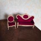 Poppenhuis bankstel 1:12, Ophalen of Verzenden, Poppenhuis