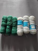 Katoen garen - groen en wit, Hobby en Vrije tijd, Breien en Haken, Ophalen of Verzenden, Gebruikt, Breien of Haken, Wol of Garen