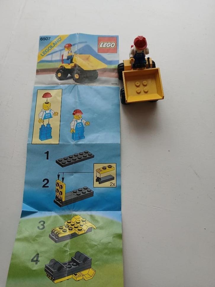 Lego 6507 Mini dumper (1989), Kinderen en Baby's, Speelgoed | Duplo en Lego, Zo goed als nieuw, Lego, Complete set, Ophalen of Verzenden