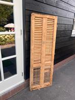 Authentieke oud houten sierdeur met beslag. Kamerscherm, Huis en Inrichting, Woonaccessoires | Kamerschermen, Ophalen, Zo goed als nieuw