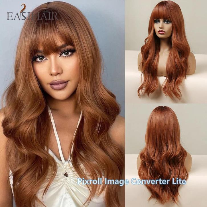 P169, schitterende lange golvende pruik..., Sieraden, Tassen en Uiterlijk, Uiterlijk | Haarverzorging, Nieuw, Pruik of Haarverlenging