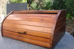 Vintage houten bureau secretaire met rolluik aangeboden, Ophalen of Verzenden, Gebruikt, Zakelijk 50-er jaren