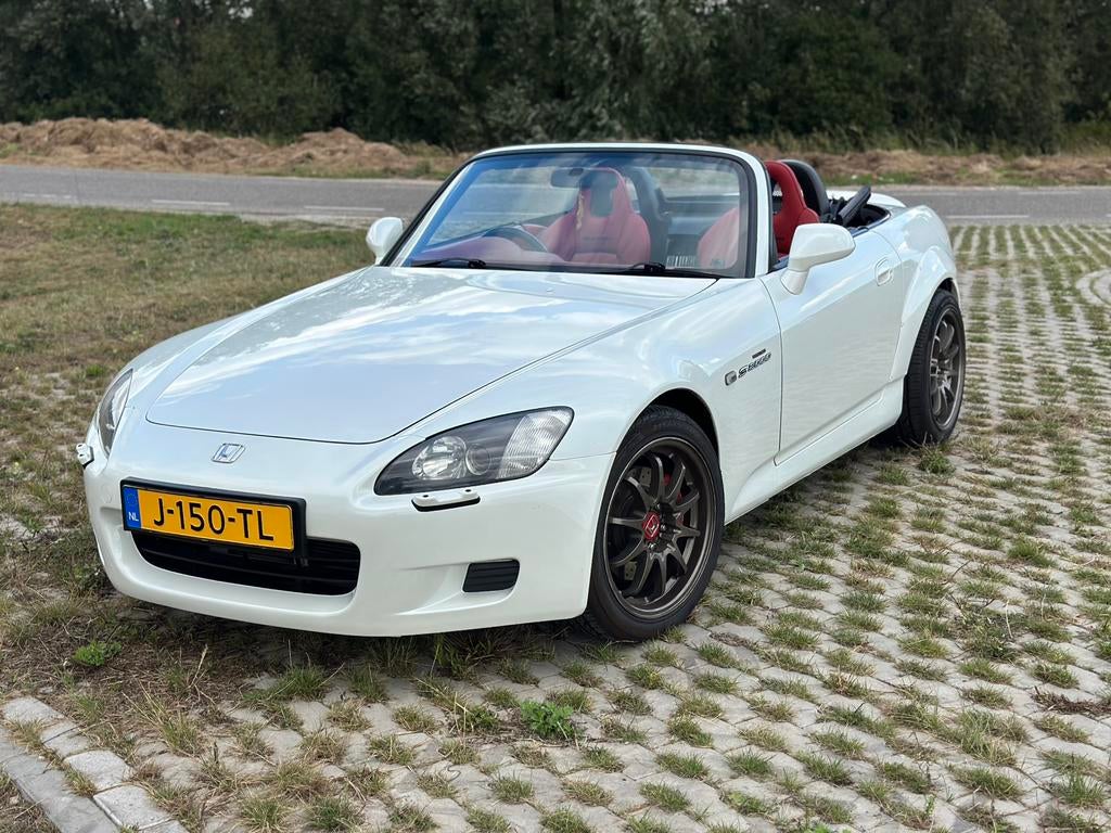 Honda 2000 Wit, Achterwielaandrijving, 4 cilinders, Cabriolet, Open dak