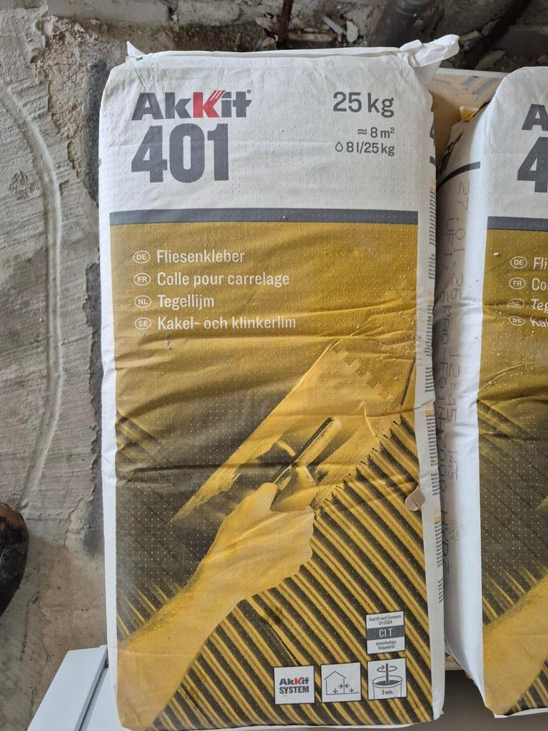 Tegellijm, Overige materialen, Nieuw, 15 m² of meer, Ophalen