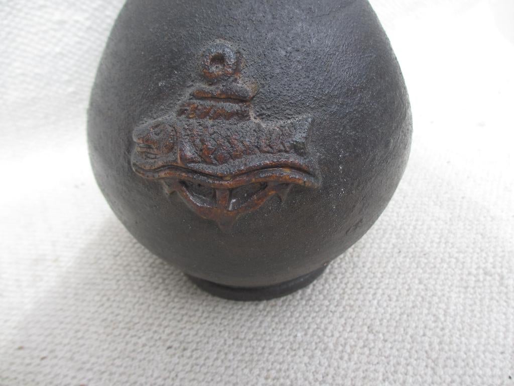 Vintage wijwaterkruik Terraco de Draak St Joris Beesel, Antiek en Kunst, Ophalen of Verzenden