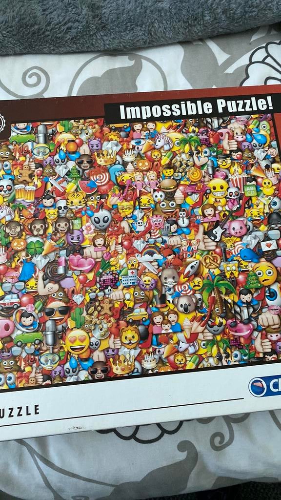 Emoji puzzel 1000 st, Ophalen, 500 t/m 1500 stukjes, Zo goed als nieuw