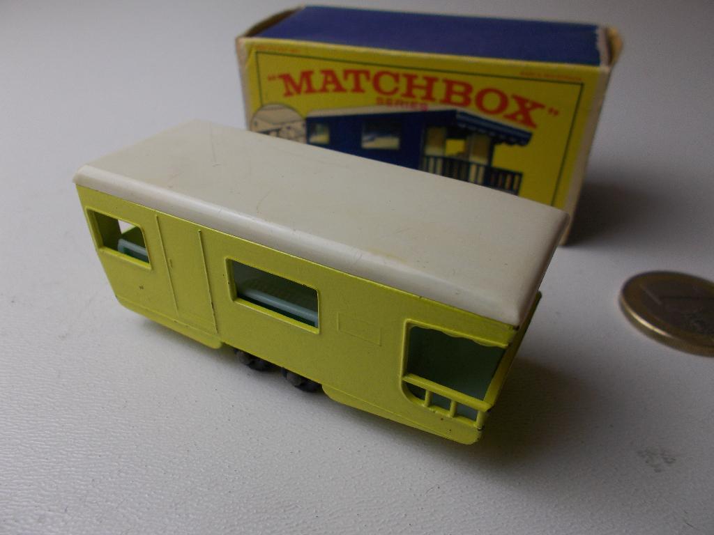 1965 Matchbox Series Lesney Nr 23 TRAILER CARAVAN + DOOSJE!, Ophalen of Verzenden, Zo goed als nieuw, Overige typen, Lesney