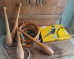 Oude turn gym set ringen,knotsen oud gym/turnpak in doos nog, Ophalen of Verzenden