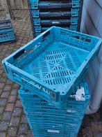 27 Opvouwbare en stapelbare kratten - 39x30x9 cm, Ophalen, Gebruikt, Opvouwbaar, Minder dan 35 cm