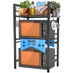 Verstelbaar Magnetronrek, 3-laags, h78 cm x b40,5 cm - 64 cm, Ophalen, Nieuw