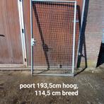 Metalen Poort - 193.5x114.5 cm, Ophalen, Gebruikt, Draaipoort, 150 tot 200 cm
