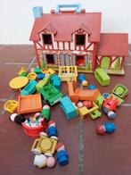 Vintage Fisher-Price Little People Speelhuis met accessoires, Ophalen of Verzenden, Gebruikt, Speelset