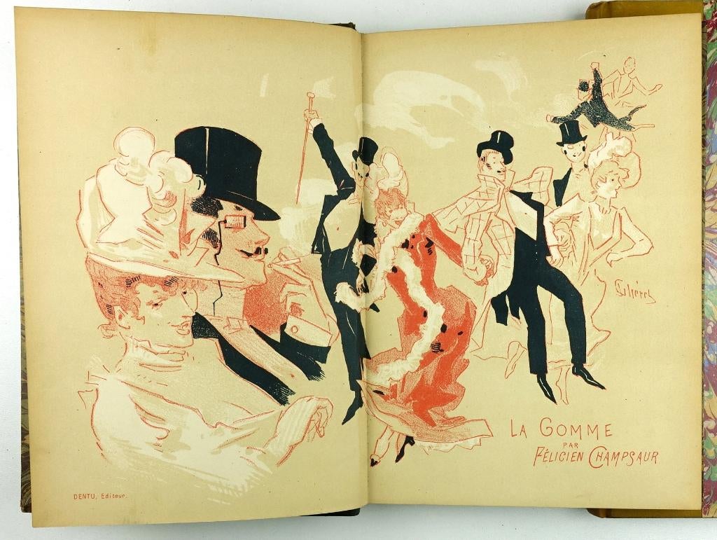 [Rops, Chéret] La Gomme 1889 Champsaur Pièce en 3 Acts, Ophalen of Verzenden