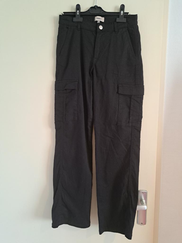 Zwart broek Only, Kinderen en Baby's, Kinderkleding | Maat 158, Broek, Meisje, Nieuw, Only