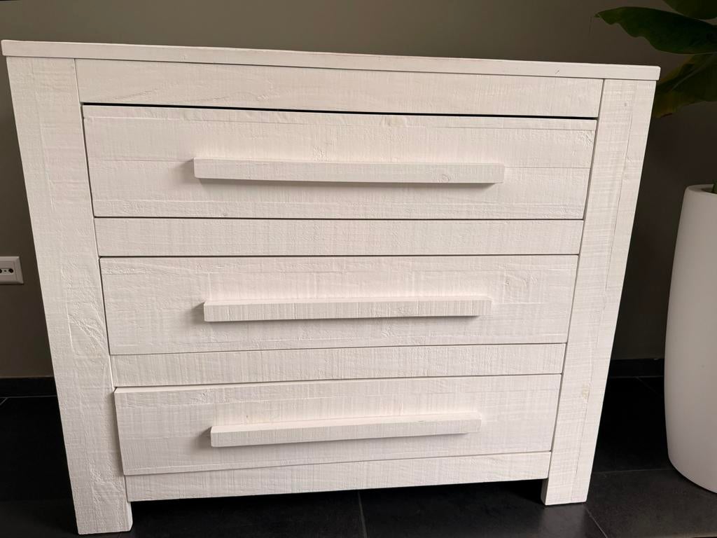 Commode/ladekast massief hout, Ophalen, Gebruikt, 50 tot 70 cm, 100 cm of meer