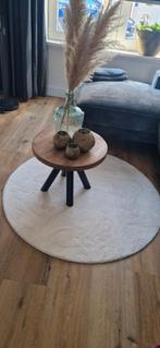 Vloerkleed wit, Ophalen, Rond, 75 cm of meer, 100 tot 150 cm