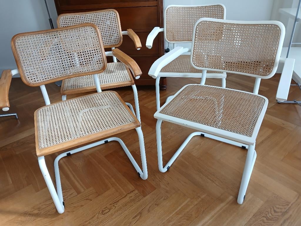 4 Cesca webbing stoelen, Ophalen, Gebruikt, Overige kleuren, Vier