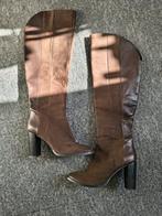 Hoge bruine leren overkneelaarzen maat 39, Kleding | Dames, Schoenen, Hoge laarzen, Ophalen of Verzenden, Zo goed als nieuw, Bruin