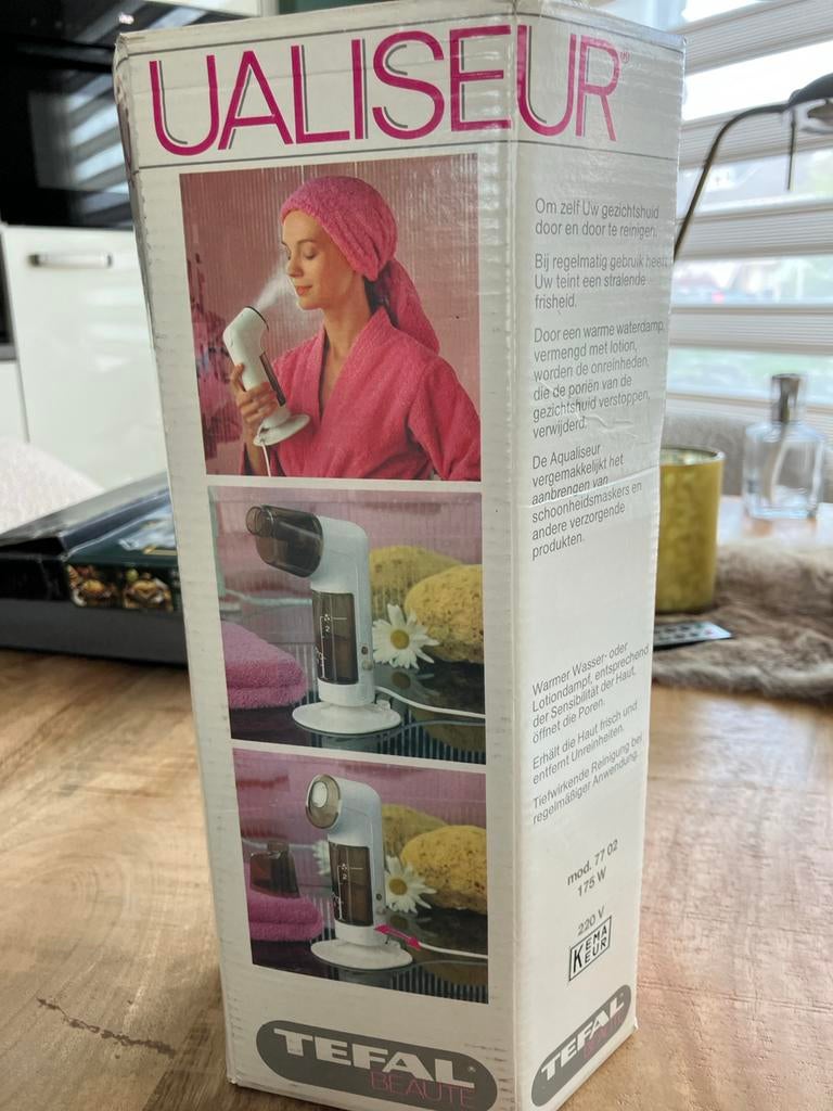 Tefal Aqualiseur Gezichtsstomer - Diepe Reiniging, Ophalen of Verzenden, Zo goed als nieuw, Gehele gezicht, Reiniging