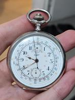 LIP pocket watch silver chronograph antiek zakhorloge, Ophalen of Verzenden