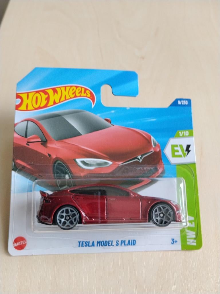 Hotwheels Tesla model s plaid, Hobby en Vrije tijd, Modelauto's | Overige schalen, Ophalen of Verzenden, Nieuw, Auto
