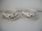 2 Soepkom en Schotel - Villeroy en Boch Petite Fleur p.stuk, Huis en Inrichting, Keuken | Servies, Ophalen of Verzenden, Zo goed als nieuw