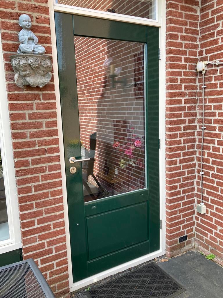 Hardhouten (merbau) achterdeur, Doe-het-zelf en Verbouw, Ophalen, 80 tot 100 cm, 200 tot 215 cm, Hout