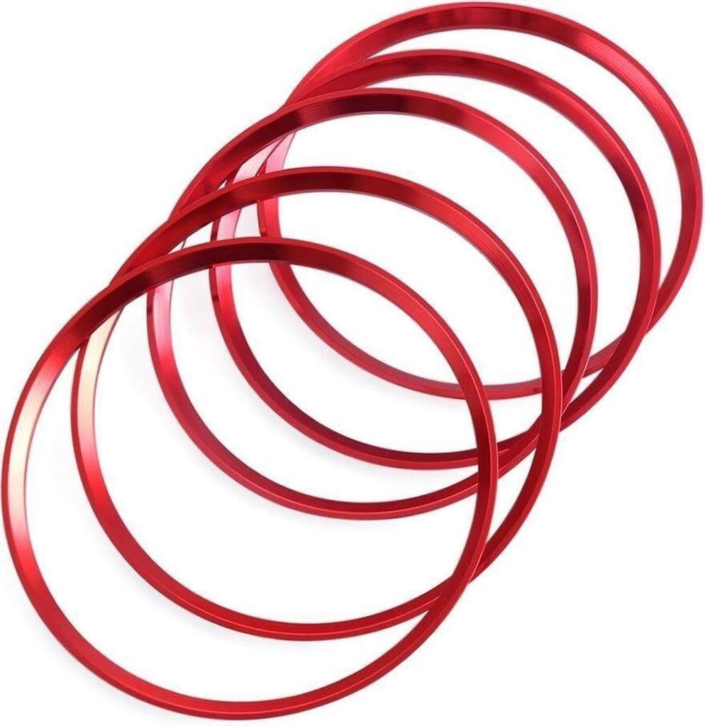 Luchtrooster Ringen Rood Voor Mercedes CLA GLA AMG Look, Verzenden, Automotive Parts, A.parts@hotmail.nl, Trasmolenlaan 12 3447 GZ Woerden