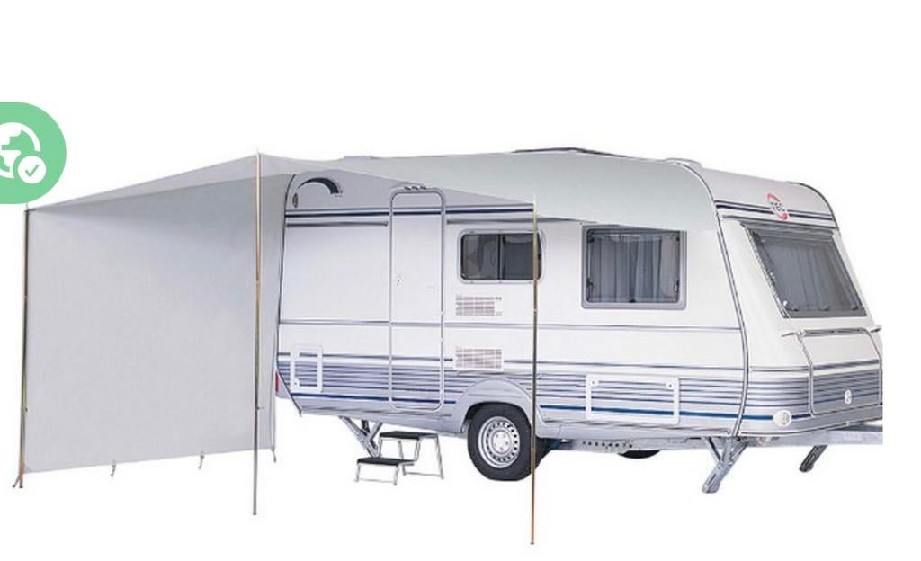 Dorema schuifluifel Kreta maat 10 met alustokken, Ophalen, Zo goed als nieuw