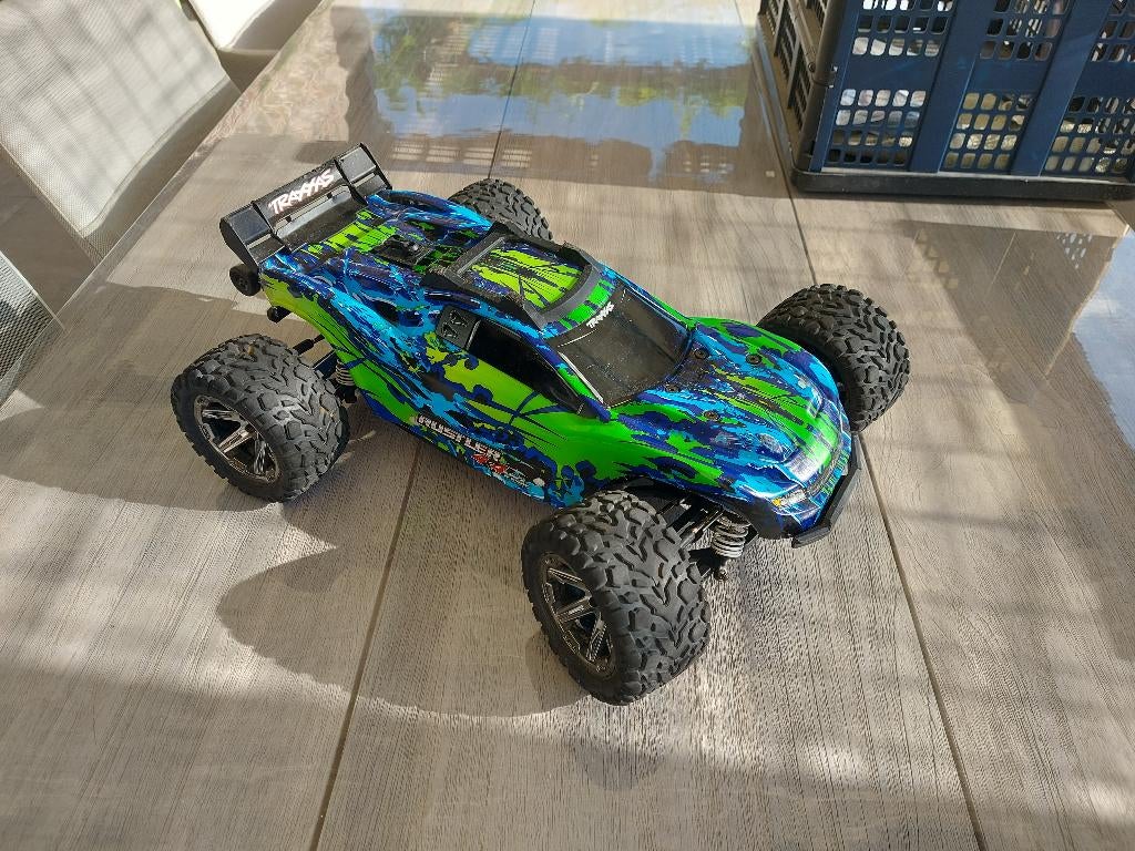 Traxxas Rustler 4x4 VXL, Elektro, Gebruikt, Auto offroad, Ophalen of Verzenden
