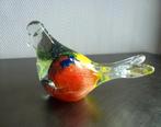 Glaskunst, mooi gekleurde vogel van kristal, Ophalen of Verzenden, Zo goed als nieuw, Vogel, Beeldje of Figuurtje
