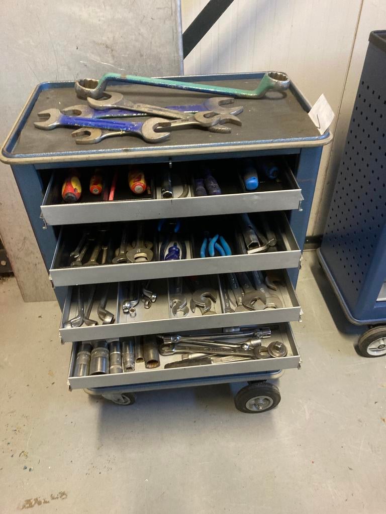 Gedore gereedschap wagen gevuld met gedore gereedschap, Auto diversen, Ophalen, Gebruikt