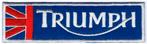 Triumph stoffen opstrijk patch embleem #3, Ophalen of Verzenden, Nieuw