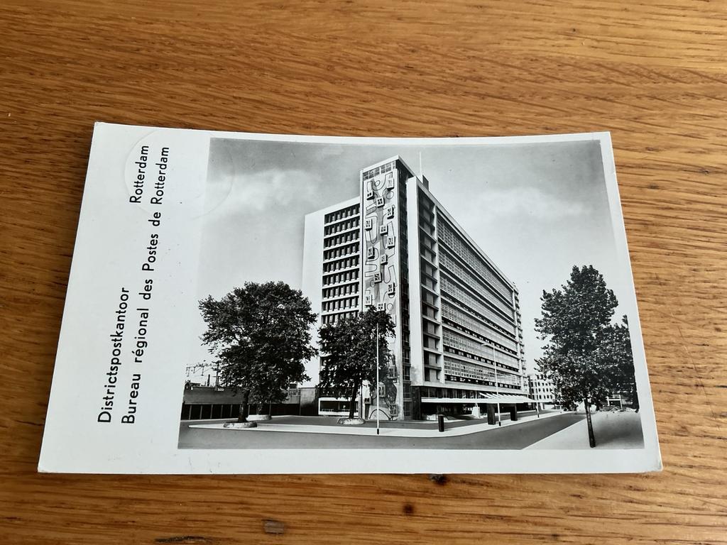 T90 Rotterdam postkantoor beschadigd, Ophalen of Verzenden, Voor 1920, Zuid-Holland