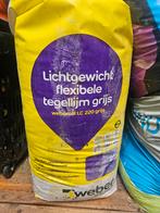 Weber lichtgewicht flexibele tegellijm grijs 15 kg 2 zakken, Ophalen, Overige typen, Nieuw, Minder dan 20 cm