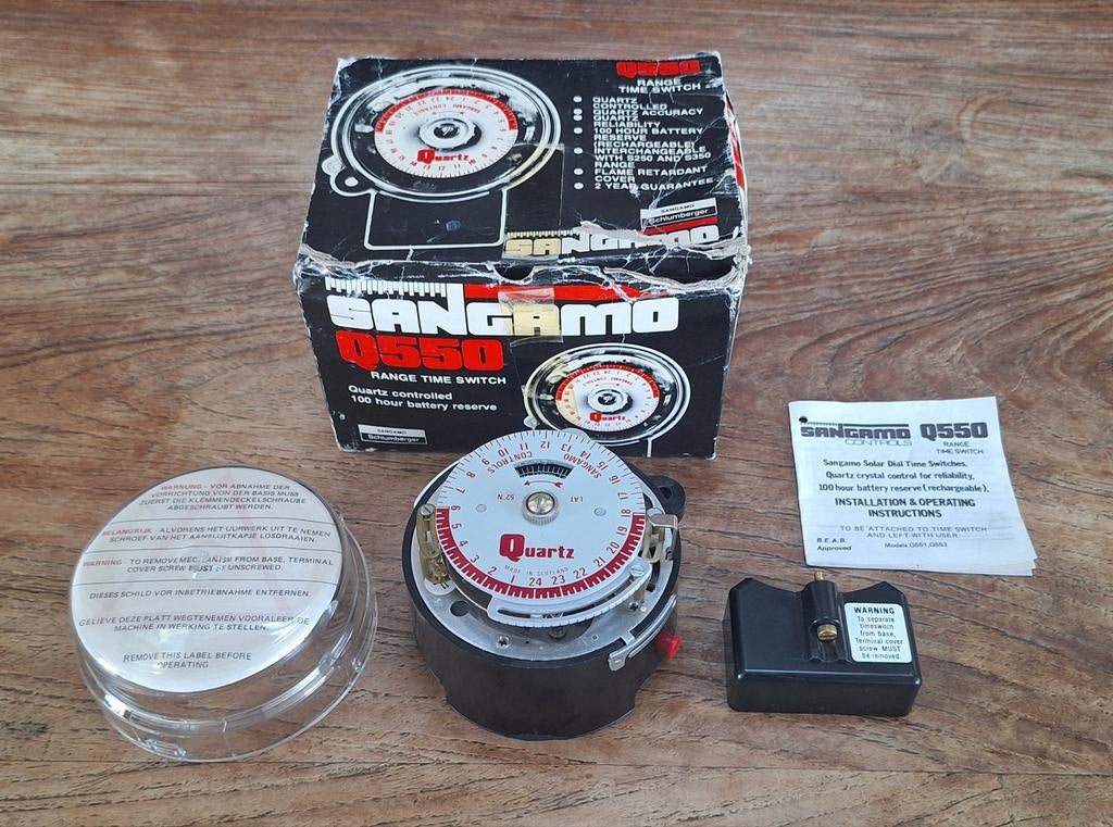 vintage Sangamo Q550 time switch tijdschakelaar zonnewijzer, Ophalen of Verzenden, Overige typen