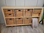 Rieten bakken voor Kallax kast - Set van 8, Huis en Inrichting, Woonaccessoires | Schalen en Manden, Gebruikt, Mand, Ophalen of Verzenden