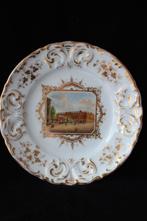 Antiek Biedermeier Berlin porseleinen sierbord c 1850, Ophalen of Verzenden