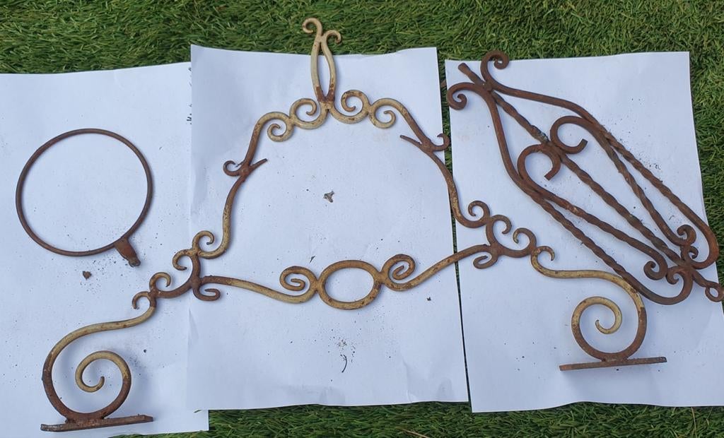 Ijzeren opbeugels, Antiek en Kunst, Ophalen of Verzenden