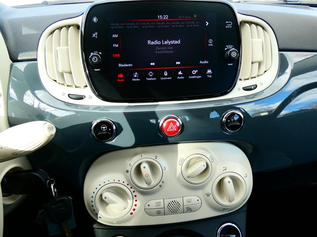 Fiat 500 1.0 Hybrid Lounge 2e eig. 83.000km Airco Carplay Cr, Voorwielaandrijving, Stof, Euro 6, 4 stoelen