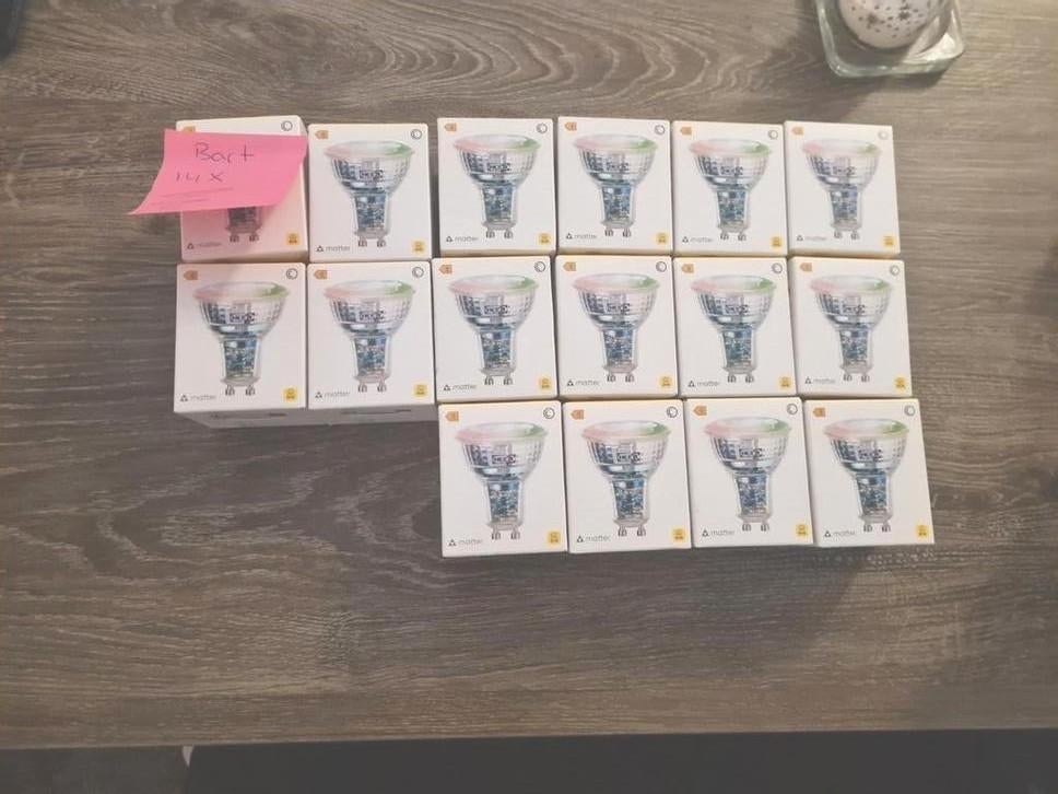 15 x Gu10 15x & 15x  E27 Smart Ikea Matter norm Dirigera Hub, Led-lamp, Minder dan 30 watt, Nieuw, E27 (groot)