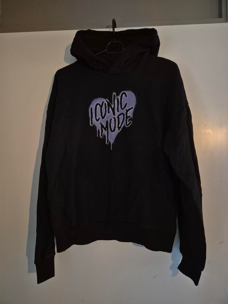 Zwarte H&M Hoodie - Iconic Mode, Jongen of Meisje, Trui of Vest, H&M, Ophalen of Verzenden