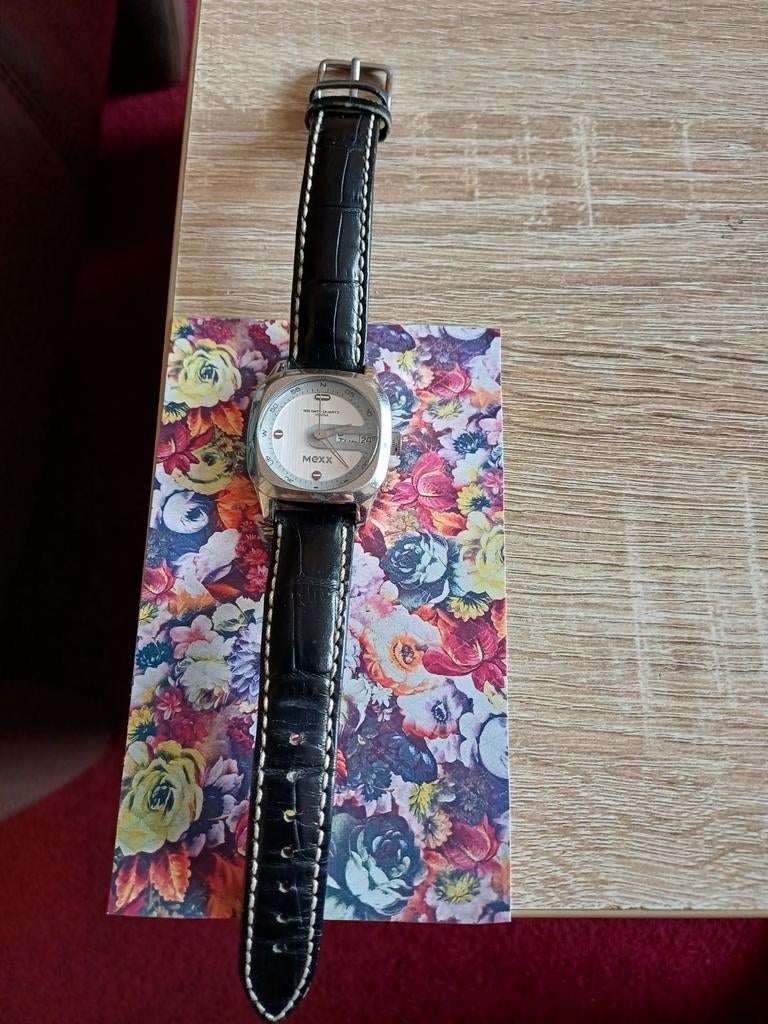 Te koop.Mooi mexx heren horloge of dames., Ophalen, Gebruikt, Staal, Overige merken