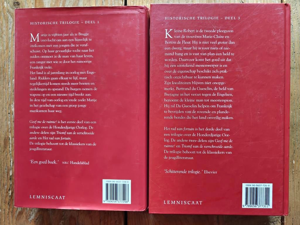 Deel 1 en 3 van de 100 Jarige oorlog., Boeken, Ophalen of Verzenden, Gelezen